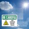 Signmission Hot Surface Sign, 7 in H x 10 in W, Vinyl Decal, Hot Surface Do Not Touch OS-2PACK-BC-D-710-L-10030 - alternate 2